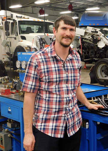 New TSTC diesel instructor ready to provide students with gateway to opportunity TSTC BrandonFoster Diesel 72dpi - New TSTC diesel instructor ready to provide students with gateway to opportunity