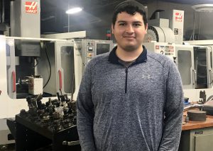 TSTCPrecisionMachining GabrielFlores 300x214 - Machining student ahead of the curve at TSTC
