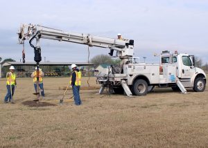 PoleYard15 edited 300x214 - New TSTC Electrical Lineworker Technology Pole Lab Taking Shape in Harlingen