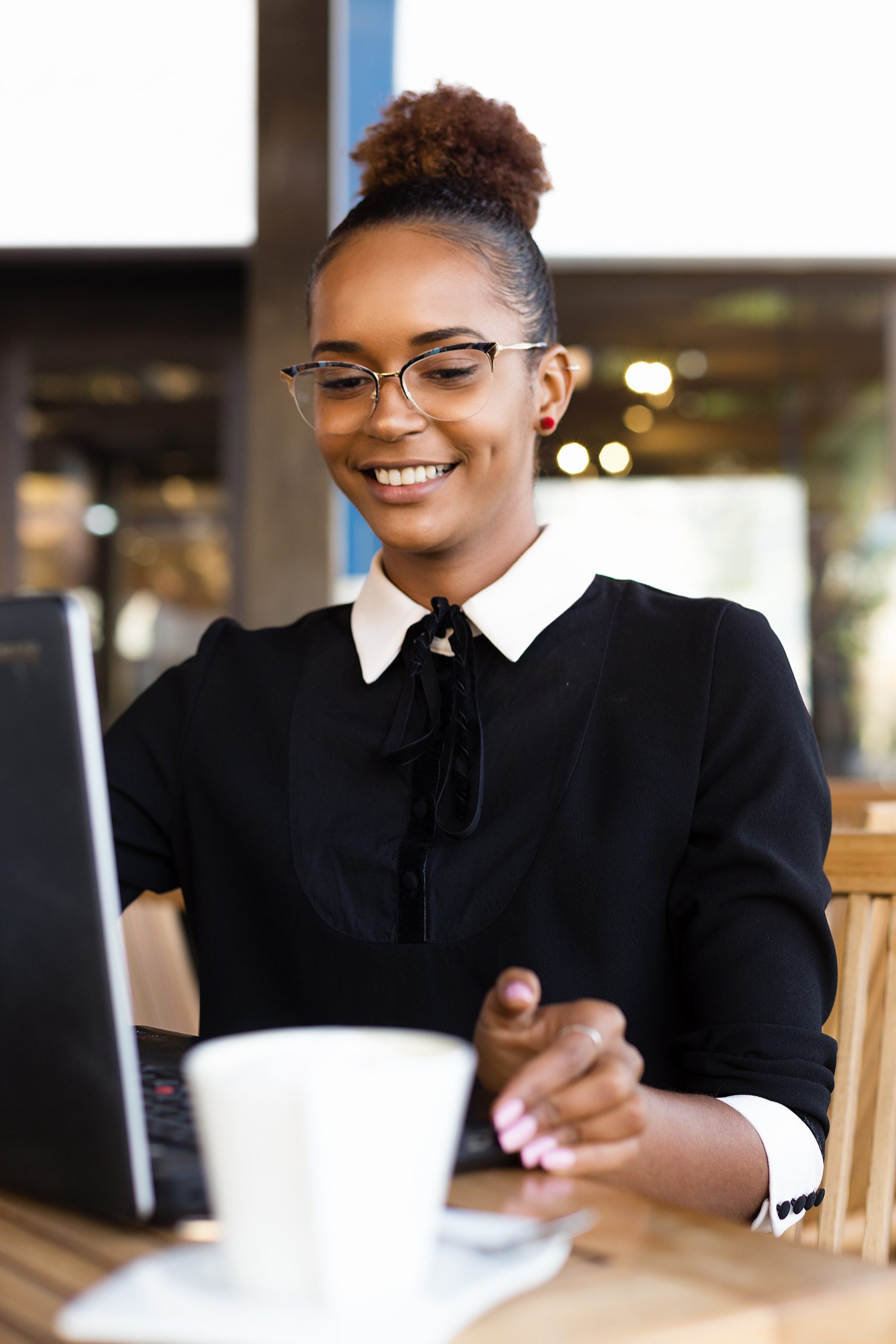 Black female web designer