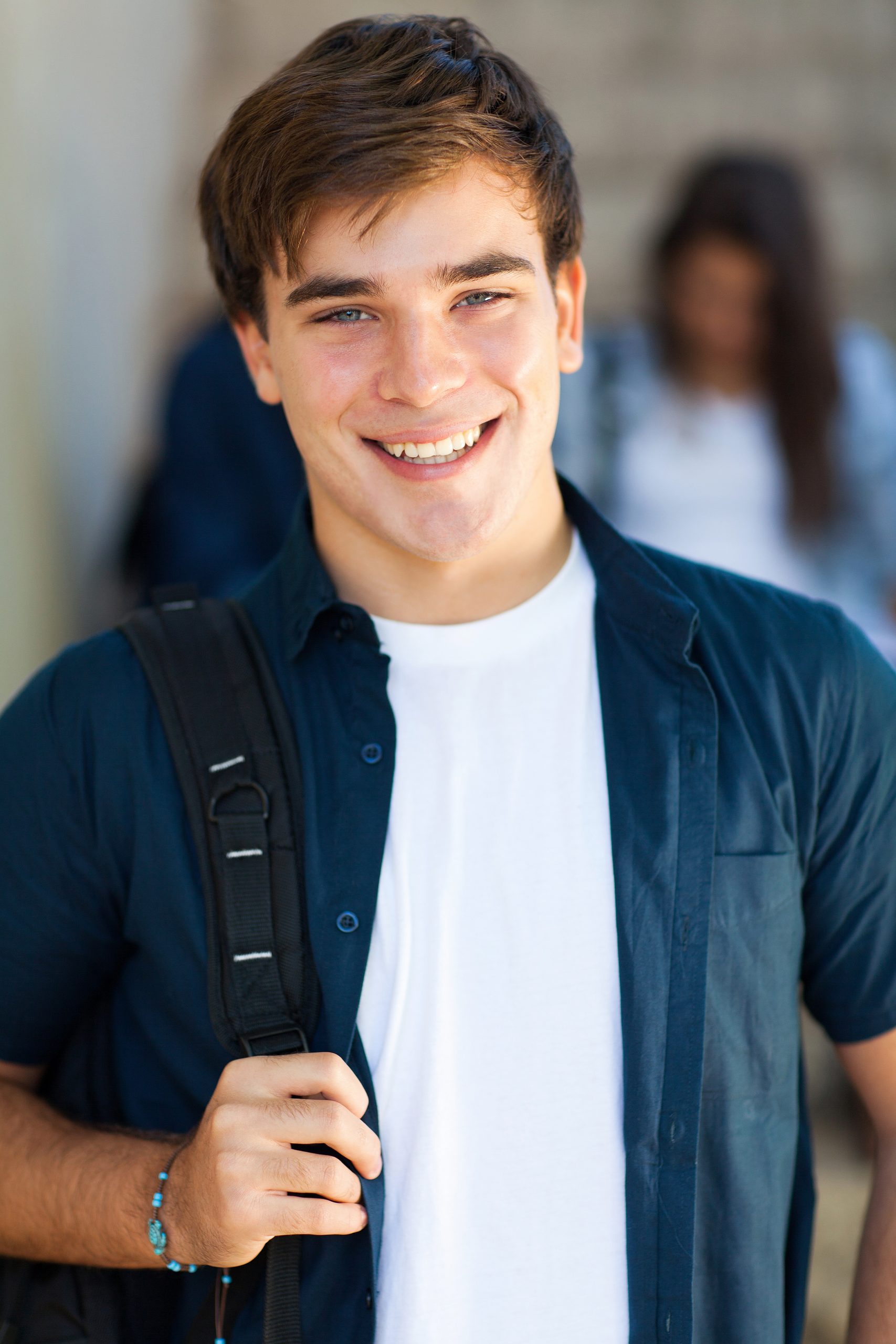 Caucasian male student with dark hair | Returning Students