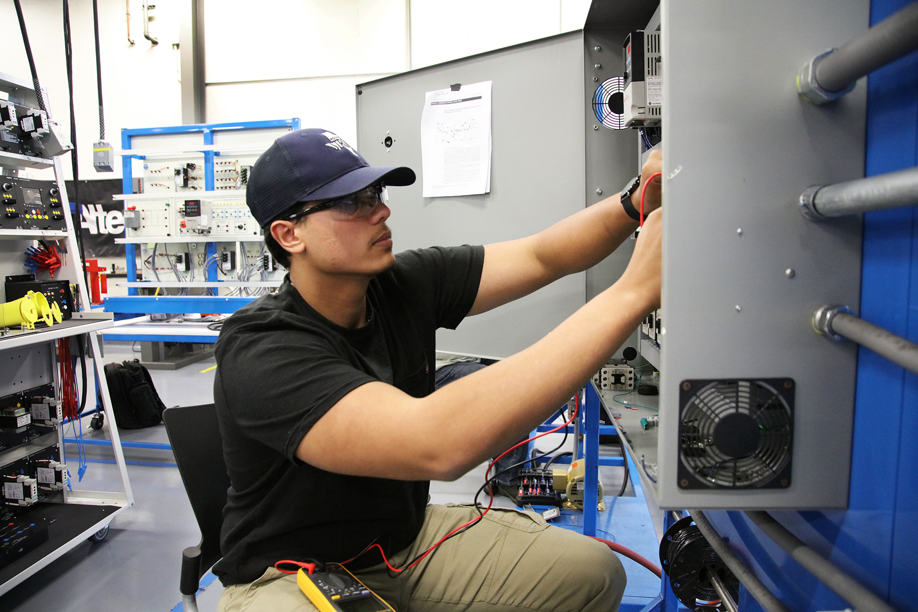 TSTC Industrial Systems student enjoys reinforcing training with Frito