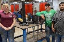 TSTC Welding Technology students (from left) Sabrine Stewart, Tabitha Bishop, Rory Bustamante and Carlos Murga will compete in the SkillsUSA Texas Postsecondary Leadership and Skills Conference in Houston.