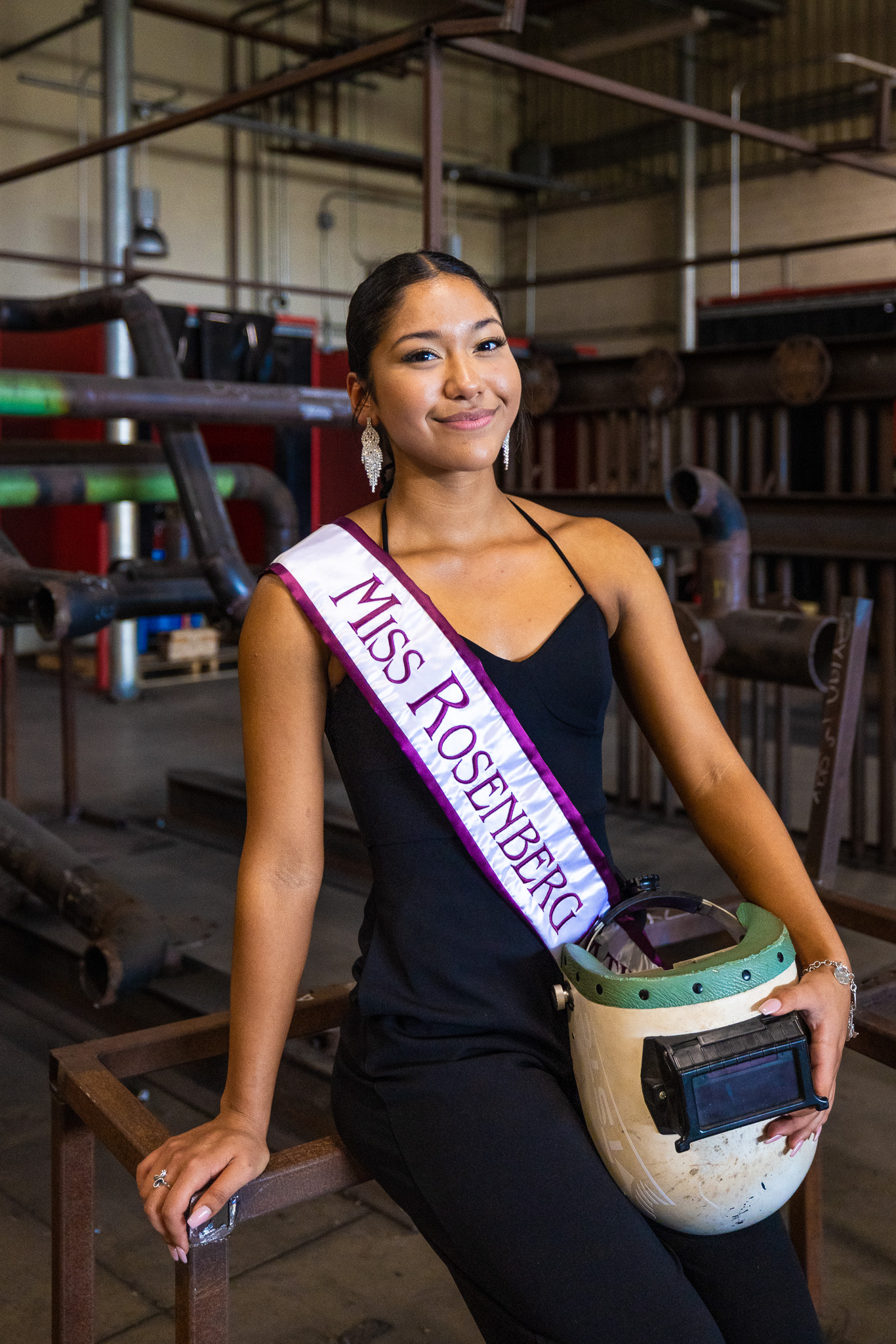 Daniella is a TSTC student in the Welding Technology program who also happens to be Miss Rosenberg Latina 2023.