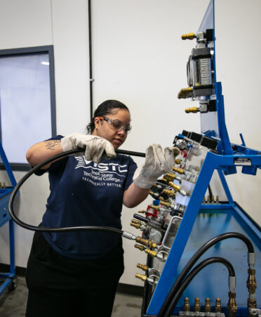 2S0A4026 372x451 - Determination keeps female TSTC Industrial Systems student focused on career goal