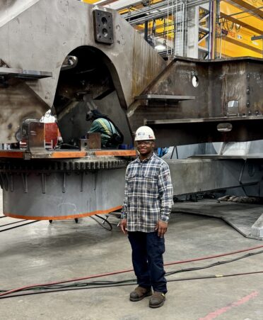 TSTC Welding Technology graduate Keviyhon Pauley is a full-time welder for Komatsu in Longview. (Photo courtesy of TSTC.)