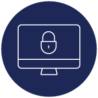 Cybersecurity program icon