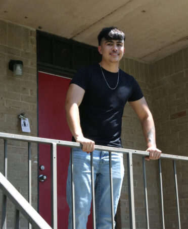 Brian Charlson, a new Wind Energy Technology student at TSTC’s Harlingen campus, smiles as he gets ready to move into his dorm.