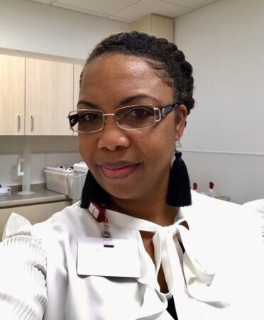 TSTC graduate and former staff member Felicia Pruitt is currently a biomedical equipment technician for U.S. Renal Care in Plano. (Photo courtesy of Felicia Pruitt.)