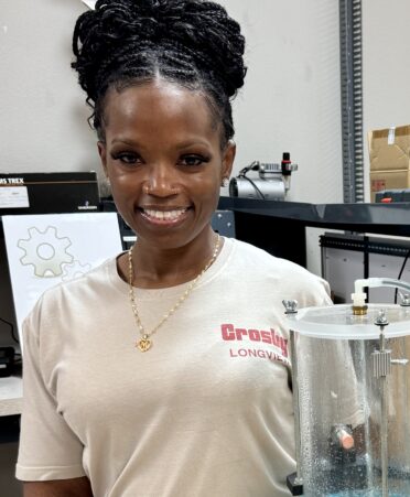 TSTC Instrumentation Technology graduate Monique Gray is a production supervisor for The Crosby Group in Longview. (Photo courtesy of TSTC.)