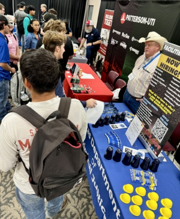 Representatives from a total of 41 companies visited TSTC’s Marshall campus for the Fall 2024 Industry Job Fair. Over 200 TSTC students and alumni attended the event. (Photo courtesy of TSTC.)