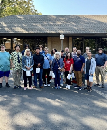 Students in the Drafting and Design program at TSTC’s Marshall campus recently visited Samuel Engineering Inc.’s Tyler location. (Photo courtesy of TSTC.)