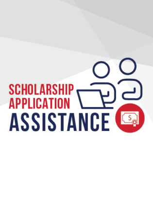 Scholarship Application Assistance graphic