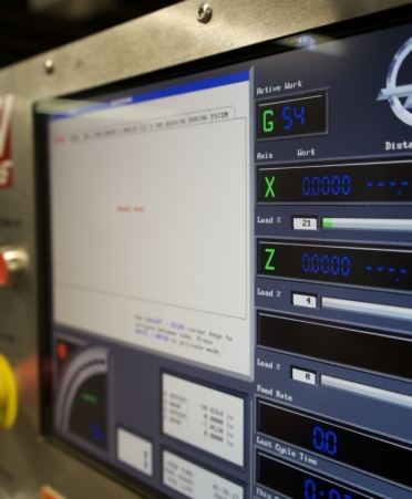 A CNC (computer numerical control) tool control panel in a TSTC Precision Machining Technology lab. (Photo courtesy of TSTC.)