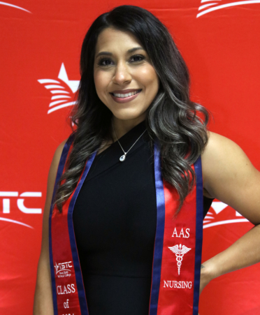 Recent TSTC LVN to RN Transition Nursing graduate Soyre Rangel is a nurse with Tri-County Healthcare.