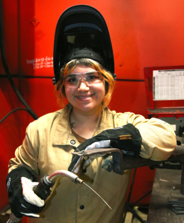 Julissa Villegas is a Welding Technology student at TSTC’s Harlingen campus.